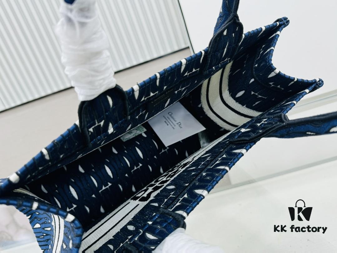 Original Surplus Stock Medium Di0r Book Tote in Thick, Heavy Yarn Fabric