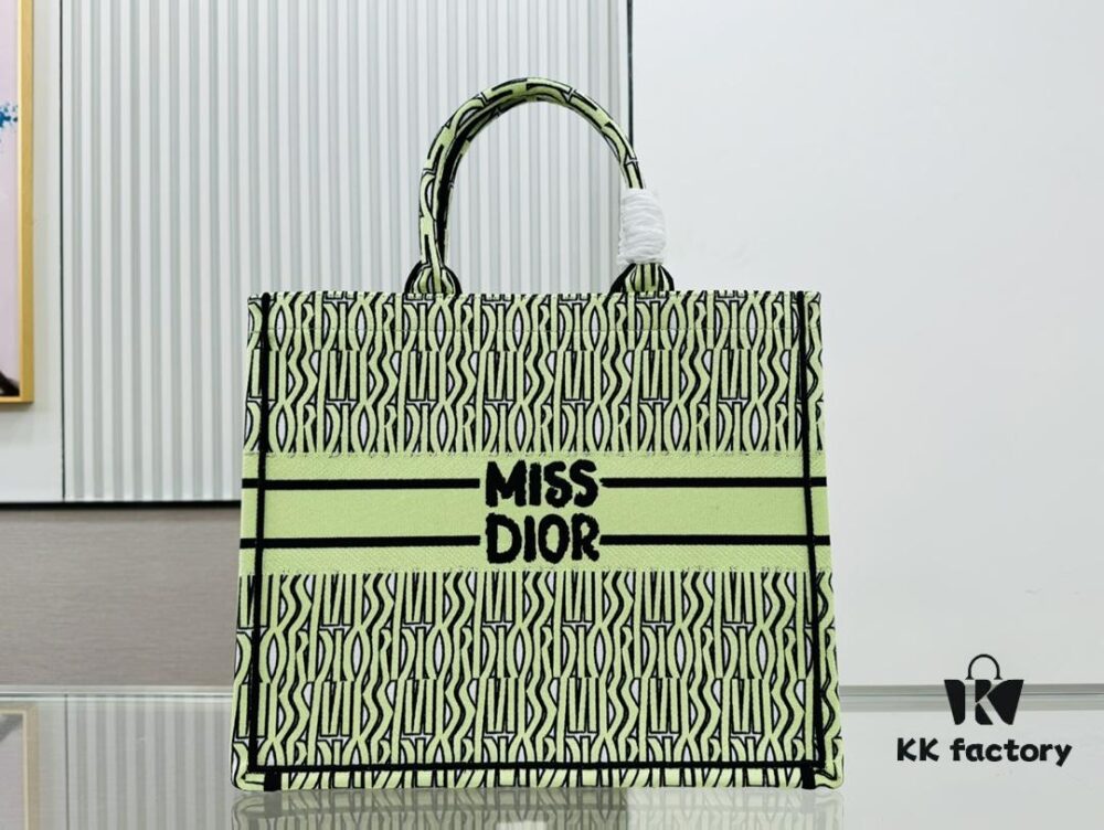 Oversized Original Order Thick Yarn Fabric Dior Book Tote