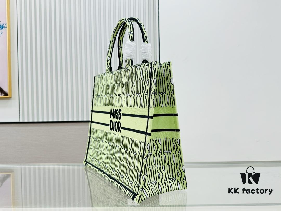 Oversized Original Order Di0r Book Tote in Thick, Heavyweight Yarn Fabric