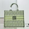 Oversized Original Order Di0r Book Tote in Thick, Heavyweight Yarn Fabric