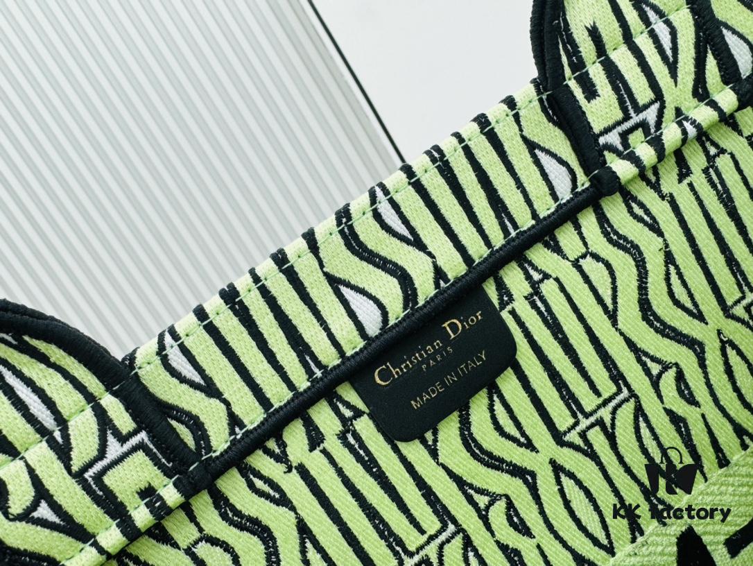 Oversized Original Order Di0r Book Tote in Thick, Heavyweight Yarn Fabric