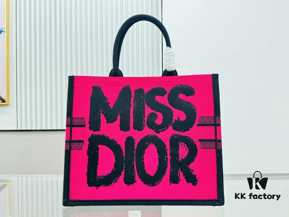 Oversized Original Order Thick Yarn Fabric Dior Book Tote