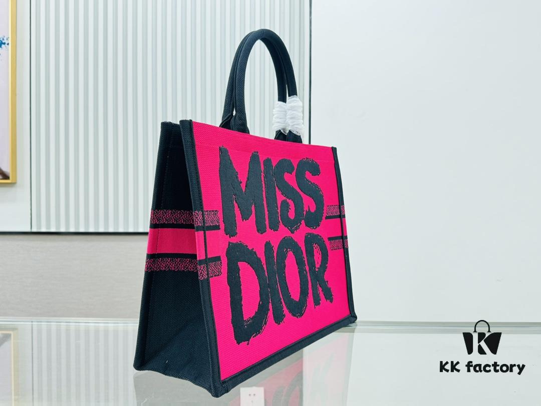 Oversized Original Order Thick Yarn Fabric Dior Book Tote