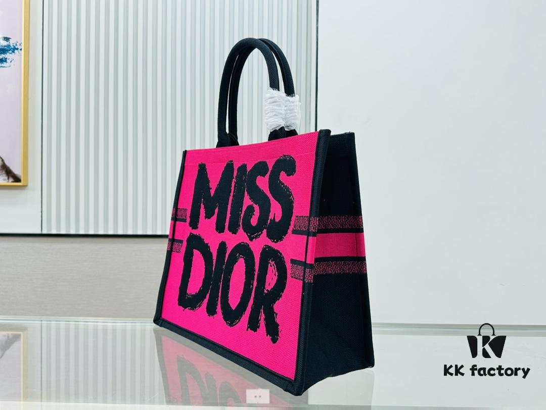 Oversized Original Order Thick Yarn Fabric Dior Book Tote