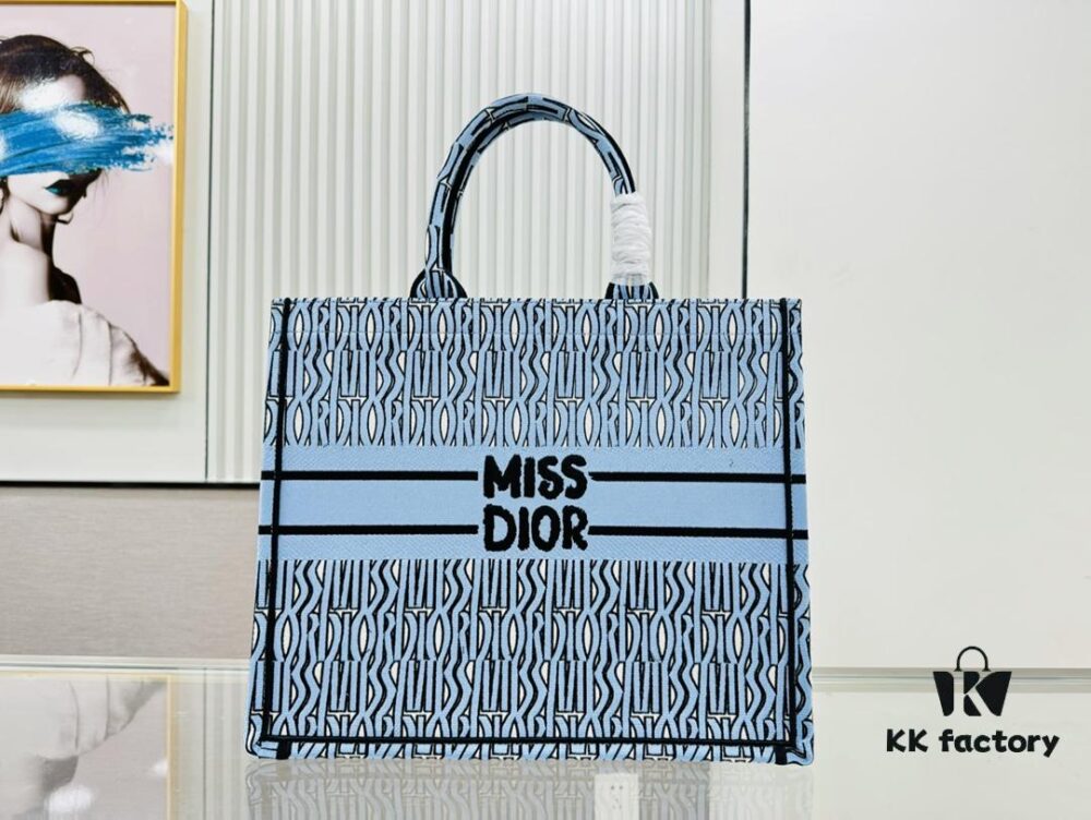 Oversized Original Order Thick Yarn Fabric Dior Book Tote
