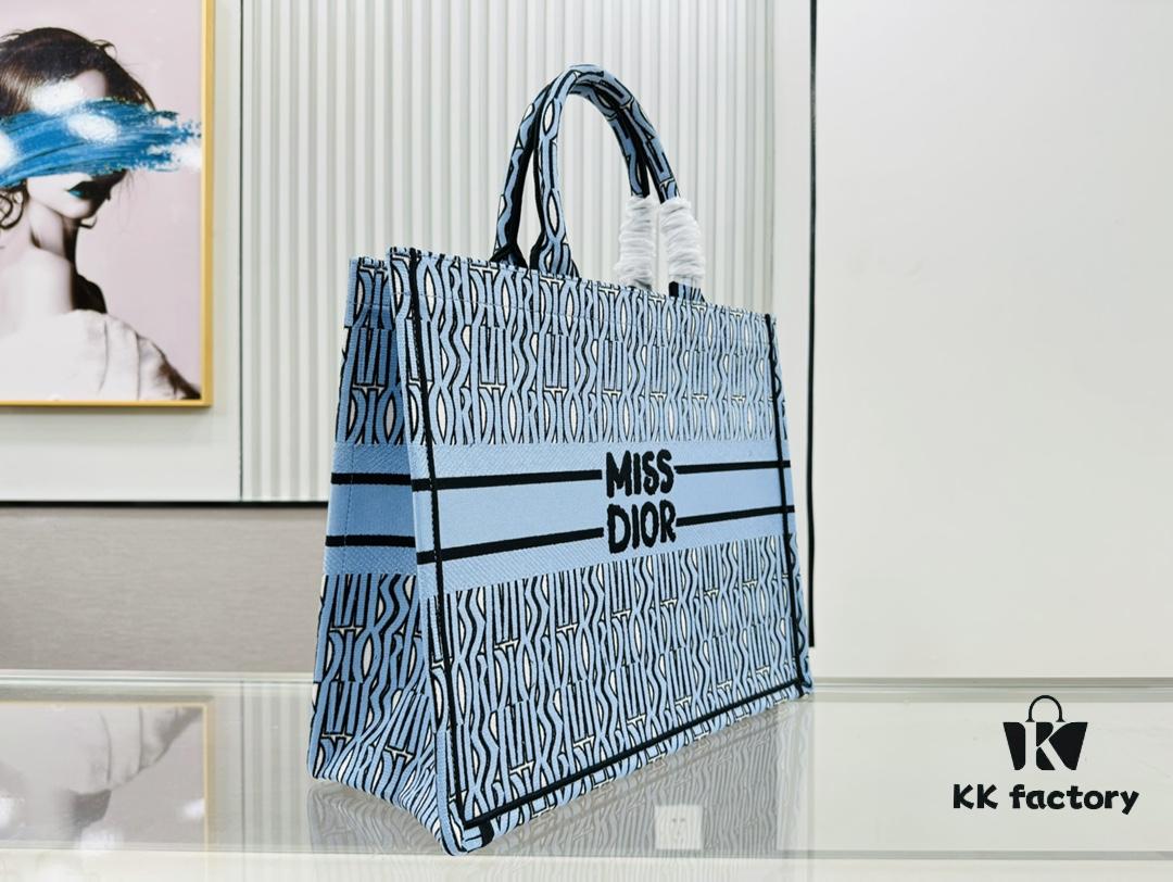 Oversized Original Order Thick Yarn Fabric Dior Book Tote