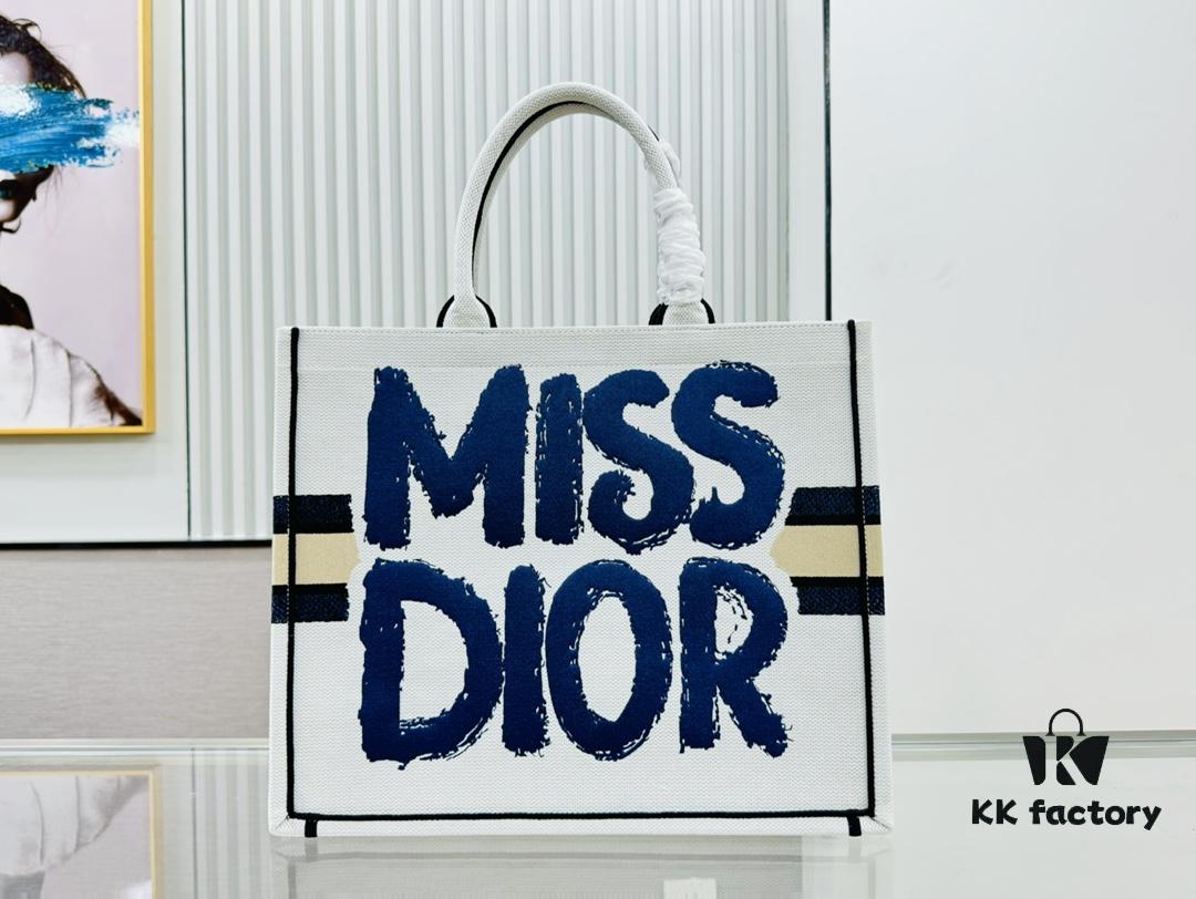 Vintage-style Oversized Dior Book Tote in Thick, Heavy-duty Fabric – Original Surplus Stock