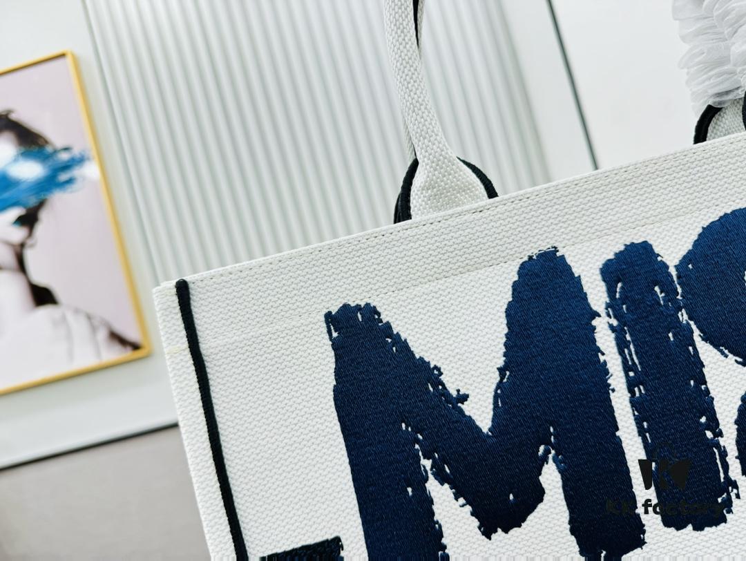 Thick Yarn Heavy Fabric Original Order Large Size Di0r Book Tote