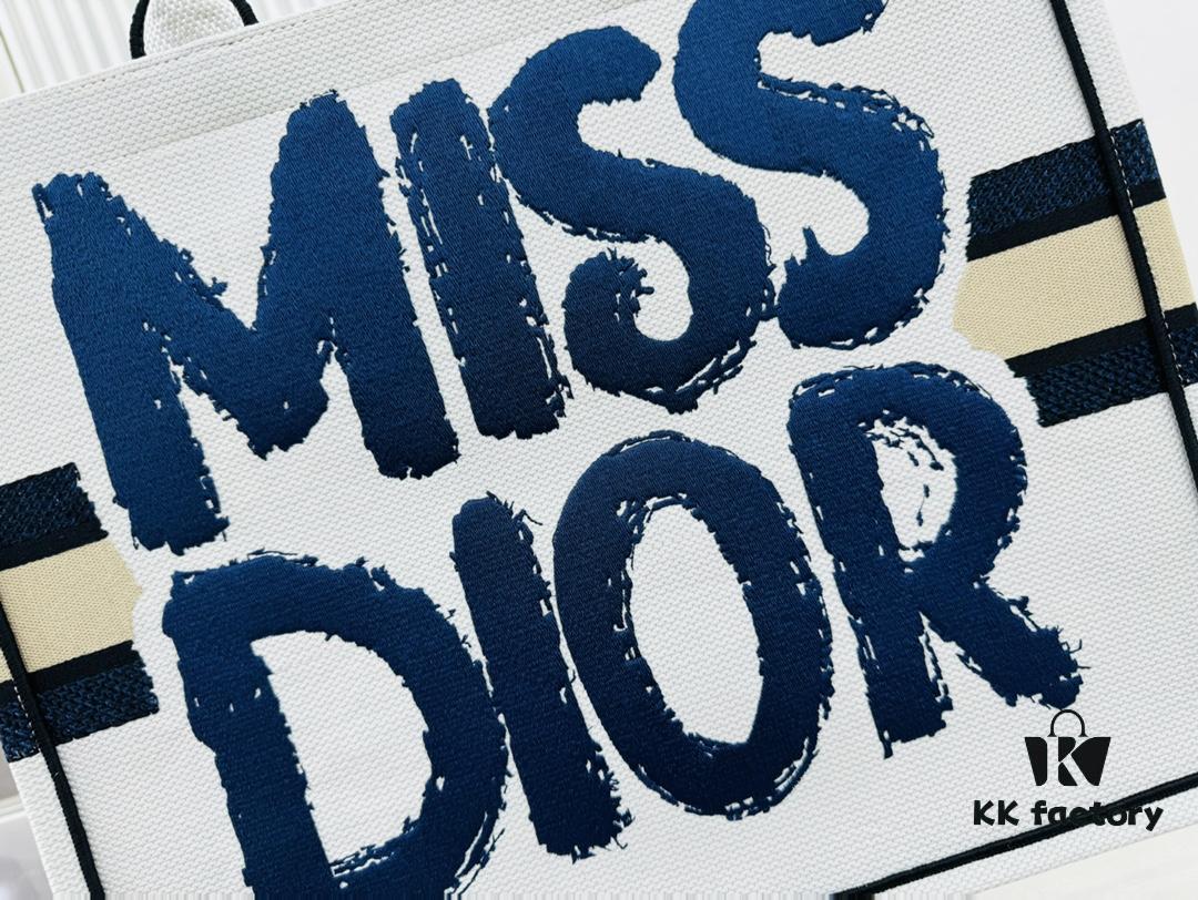 Thick Yarn Heavy Fabric Original Order Large Size Di0r Book Tote