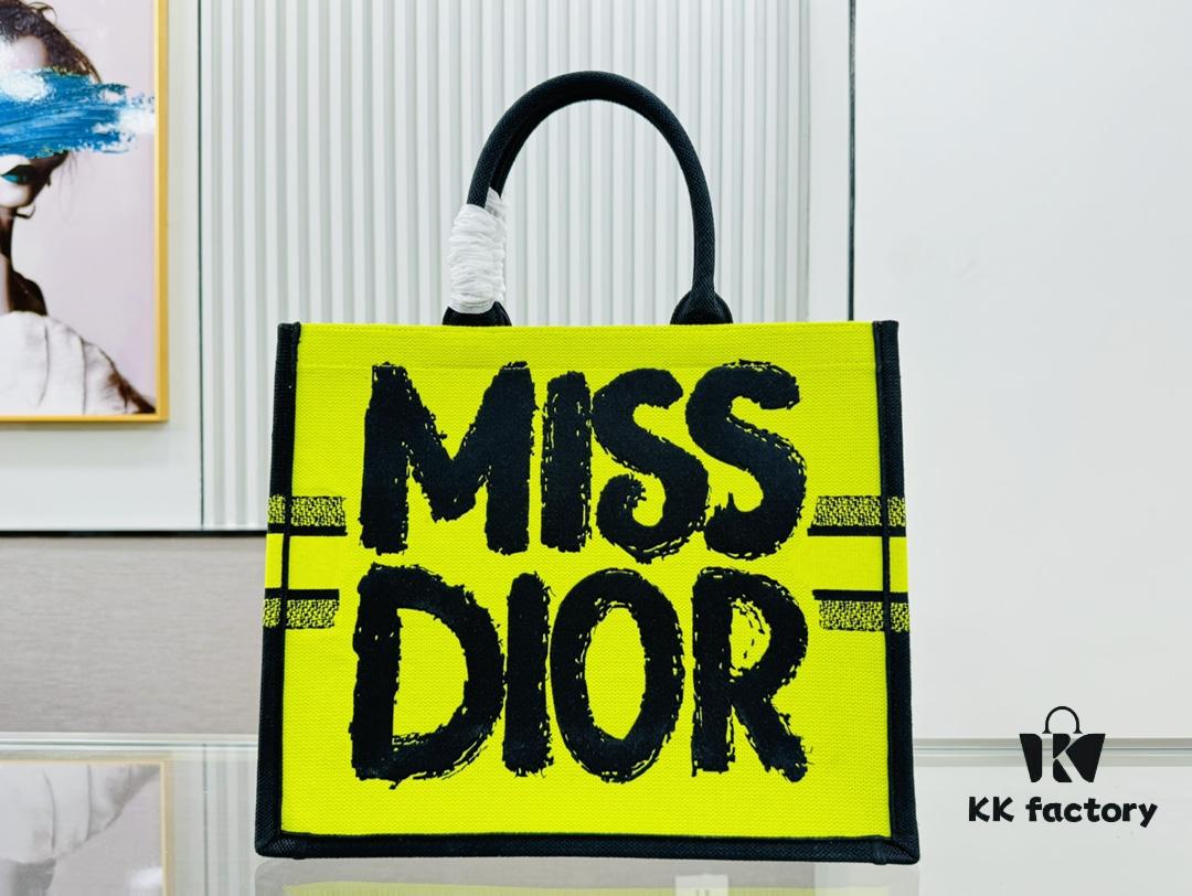 Oversized Original Order Thick Yarn Fabric Dior Book Tote