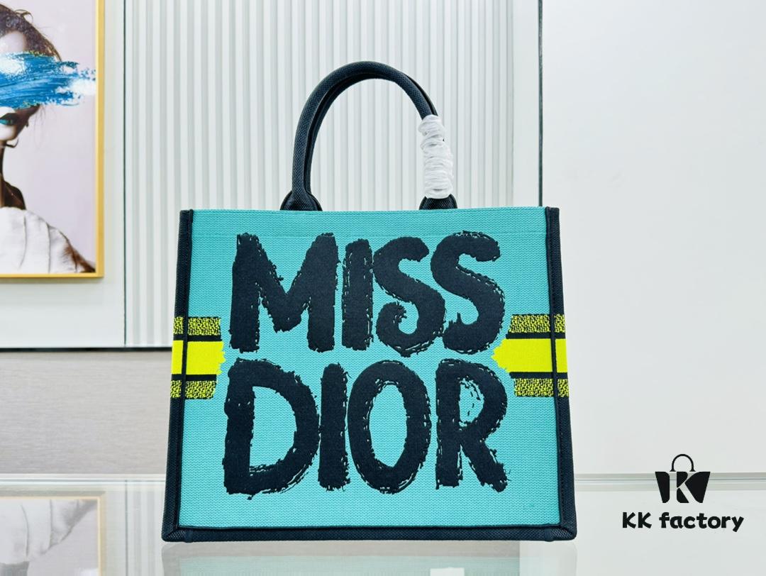 Oversized Original Order Thick Yarn Fabric Dior Book Tote