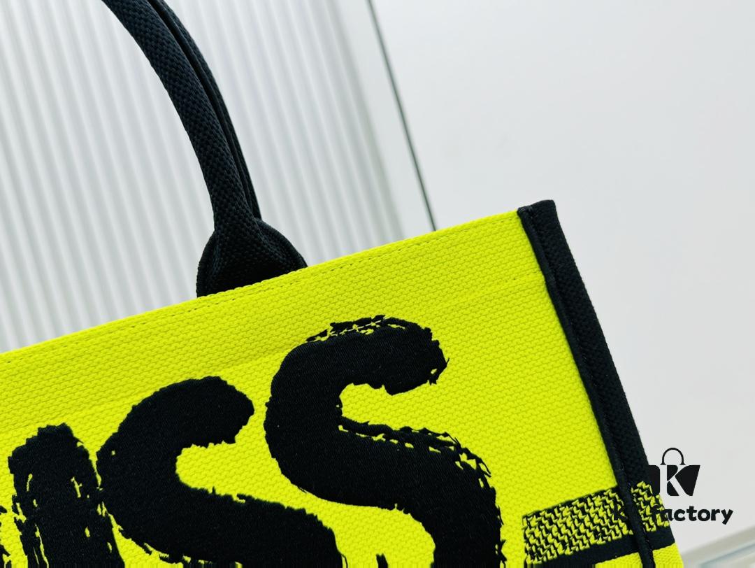 Oversized Original Order Thick Yarn Fabric Dior Book Tote