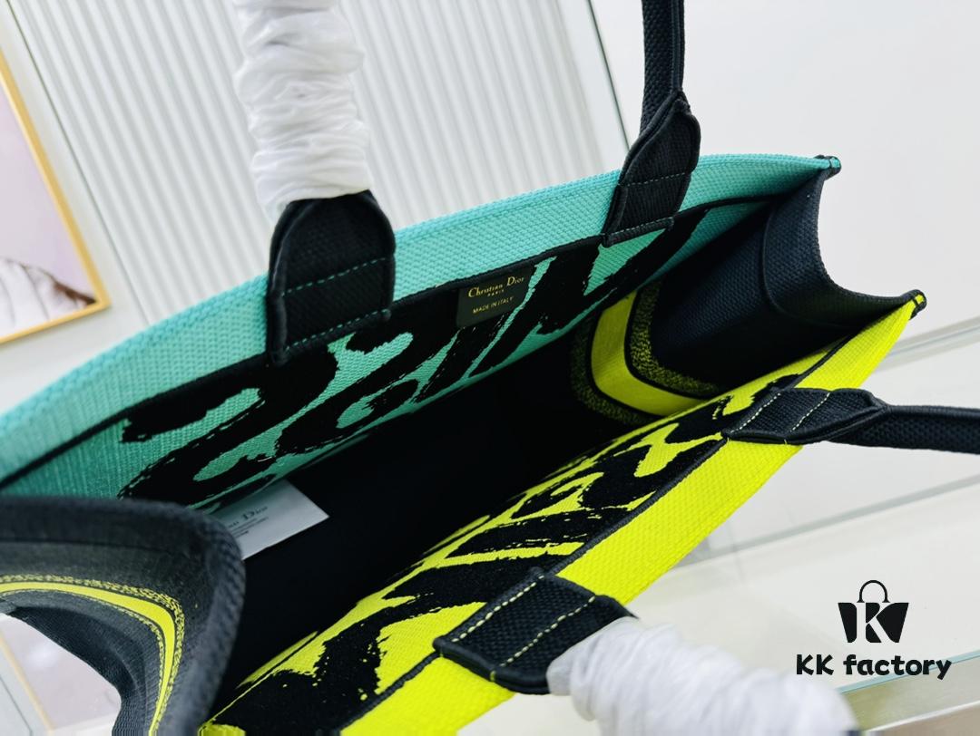 Oversized Original Order Thick Yarn Fabric Dior Book Tote