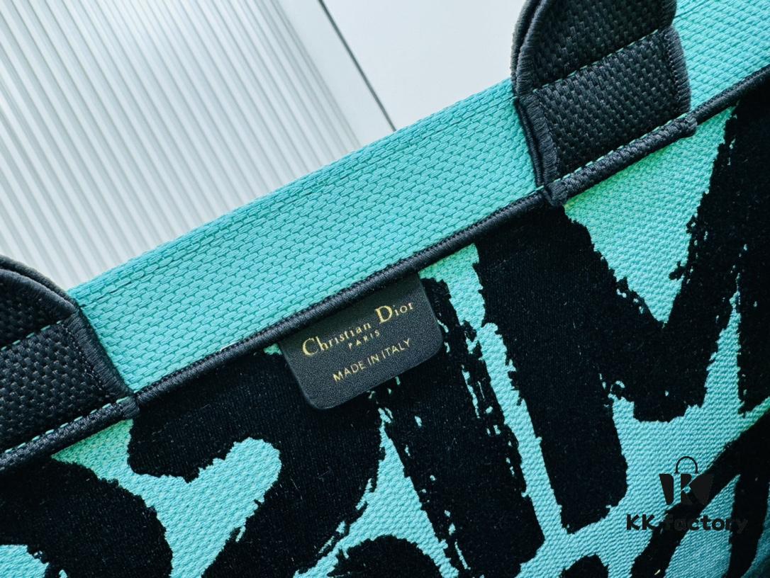 Oversized Original Order Thick Yarn Fabric Dior Book Tote