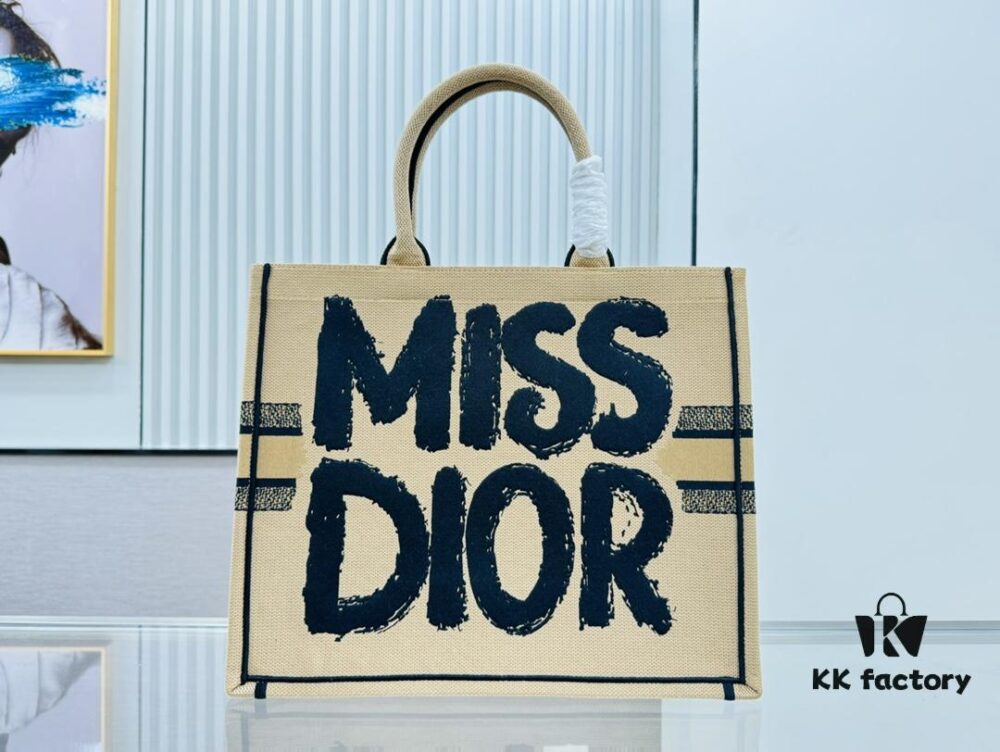 Thick Yarn Heavy Fabric Original Order Large Size [Dior Book Tote]