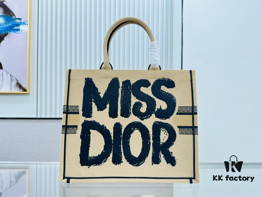 Thick Yarn Heavy Fabric Original Order Large Size [Dior Book Tote]