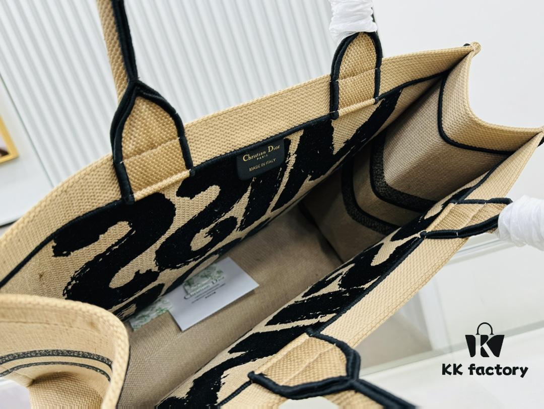 Dior Book Tote Oversized, Original Order, Thick Yarn and Heavy Fabric