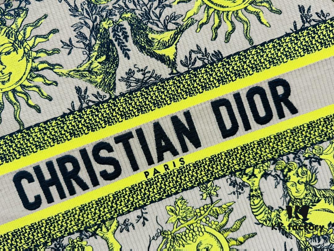 Oversized Original Order Thick Yarn Fabric Dior Book Tote