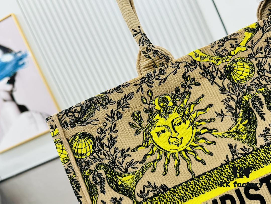 Oversized Original Order Thick Yarn Fabric Dior Book Tote