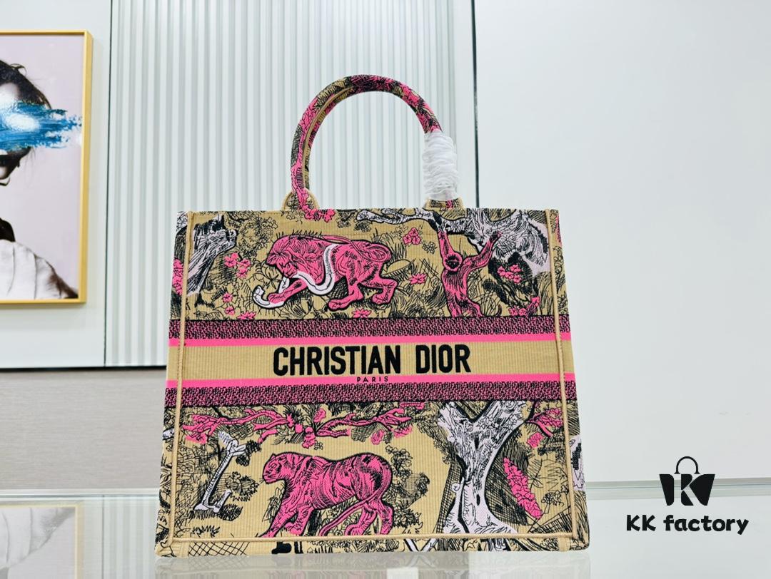 Oversized Original Order Thick Yarn Fabric Dior Book Tote