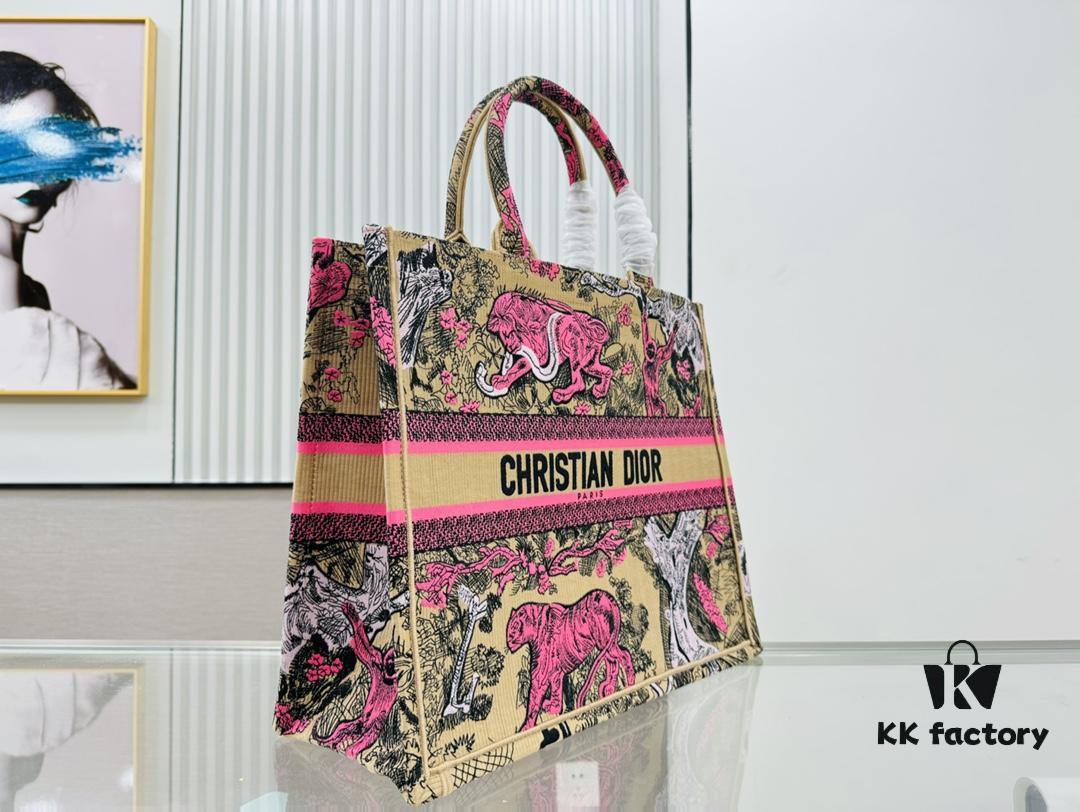 Oversized Original Order Thick Yarn Fabric Dior Book Tote