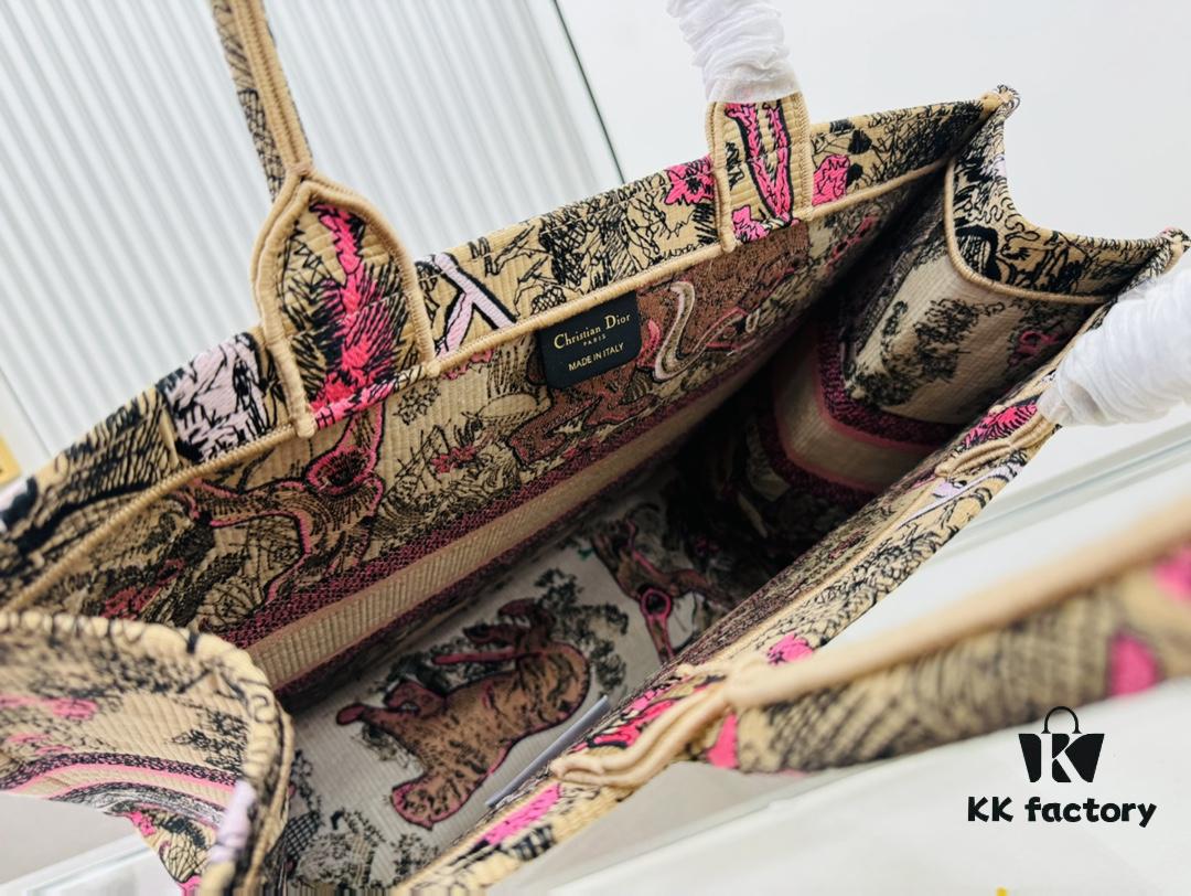 Oversized Original Order Thick Yarn Fabric Dior Book Tote