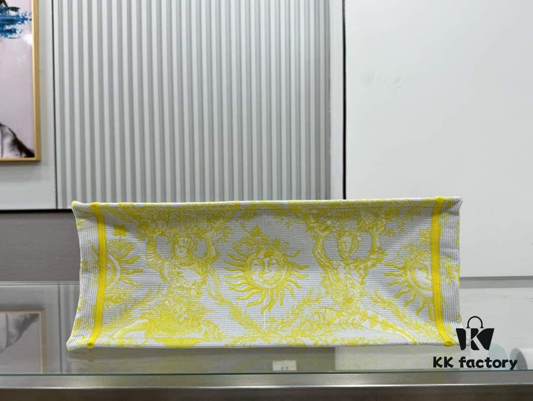 Oversized Original Order Di0r Book Tote in Thick, Heavyweight Yarn Fabric