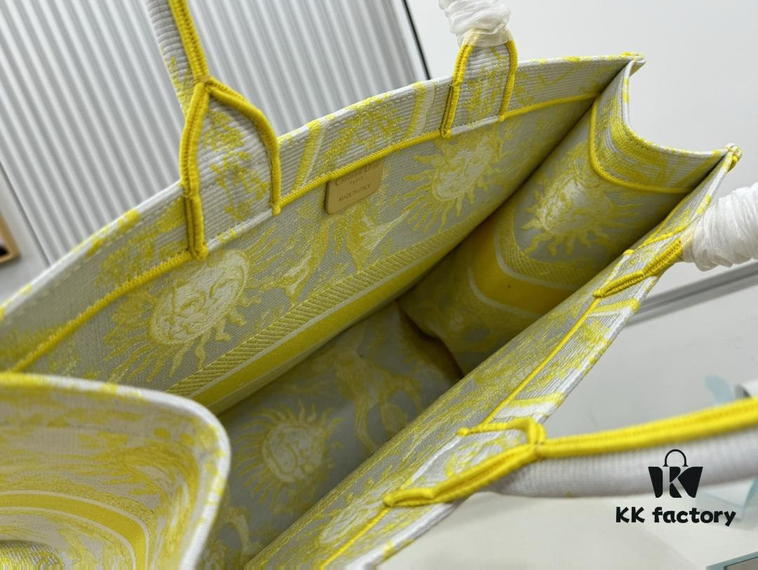 Oversized Original Order Di0r Book Tote in Thick, Heavyweight Yarn Fabric