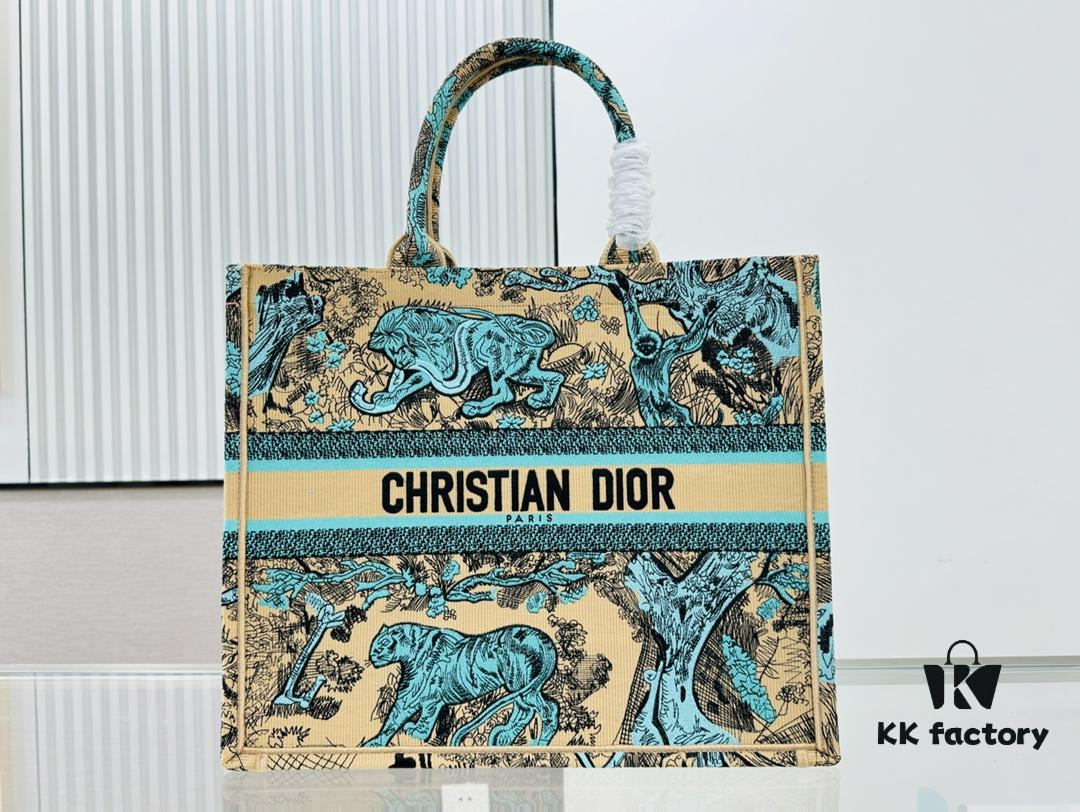 Oversized Original Order Thick Yarn Fabric Dior Book Tote