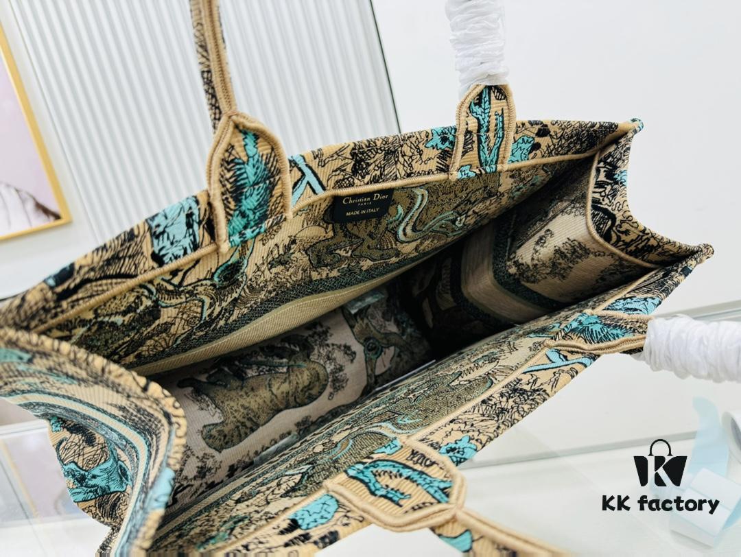 Oversized Original Order Thick Yarn Fabric Dior Book Tote