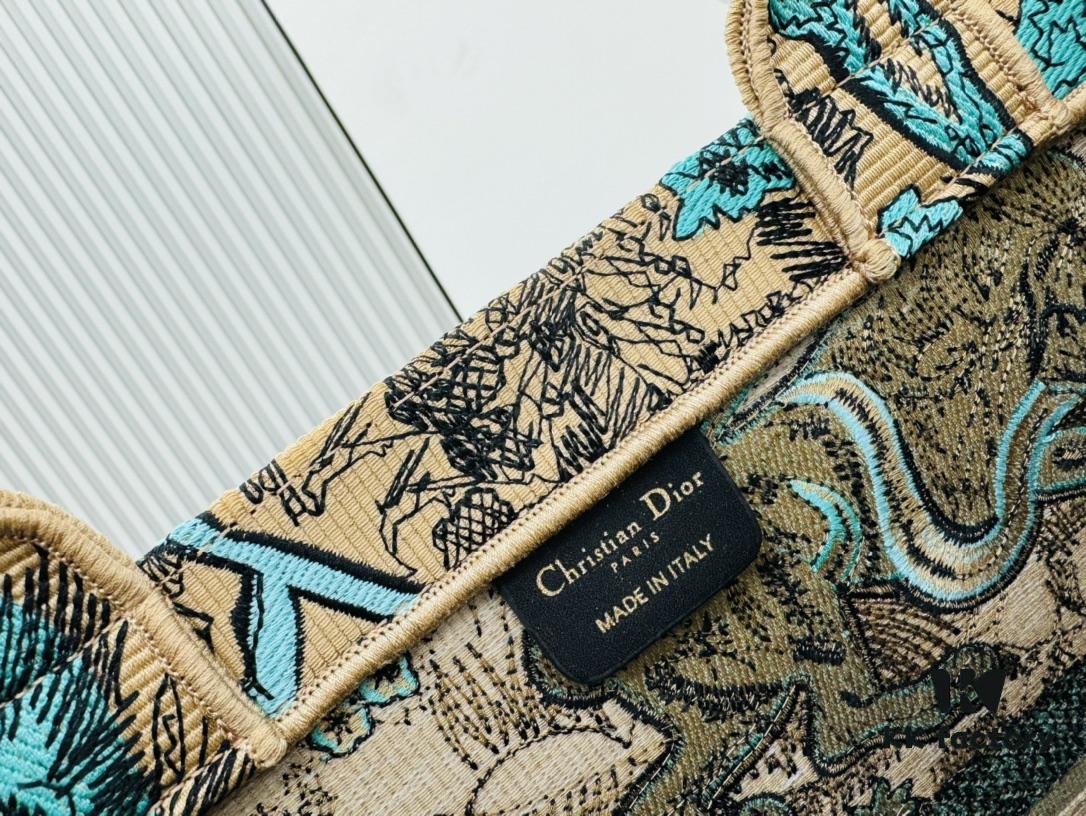 Oversized Original Order Thick Yarn Fabric Dior Book Tote