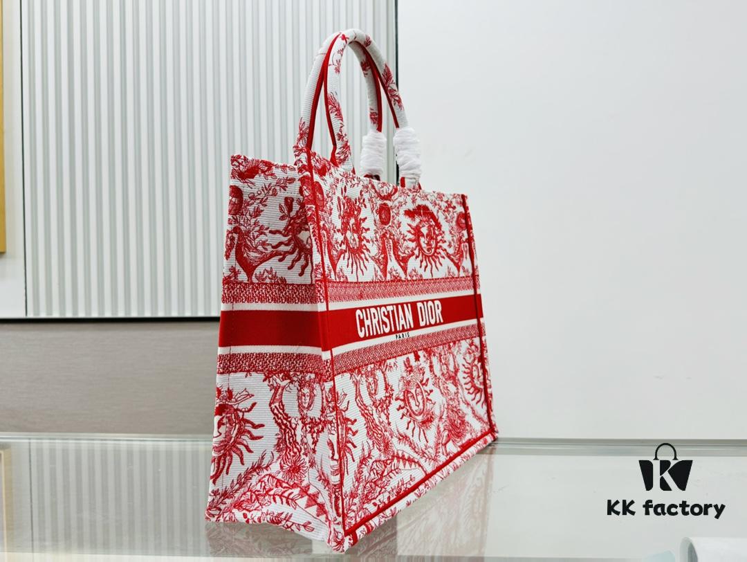 Thick Canvas Original Order Large Size Di0r Book Tote