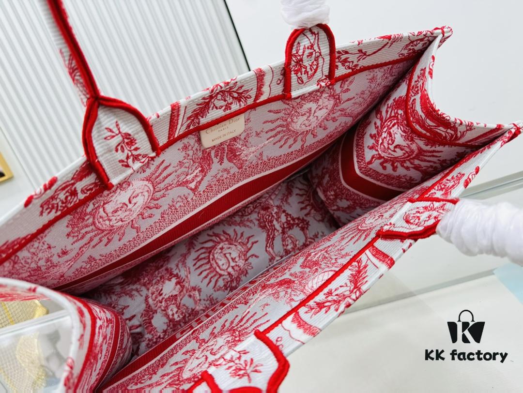 Thick Canvas Original Order Large Size Di0r Book Tote