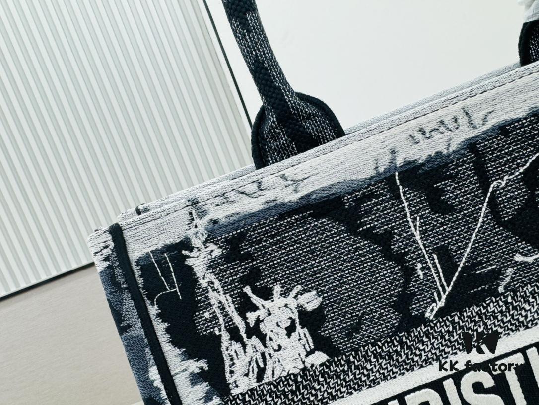 Thick Thread, Heavy Fabric Original Order Medium Size Di0r Book Tote