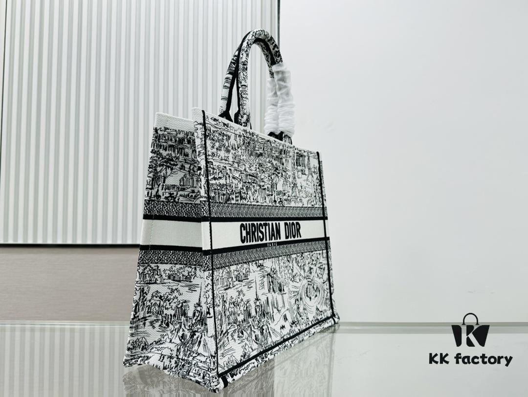 Original Order Thick Yarn Heavy Fabric Large Size Di0r Book Tote