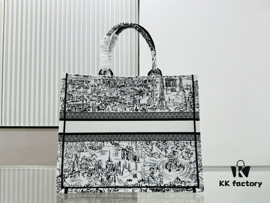 Original Order Thick Yarn Heavy Fabric Large Size Di0r Book Tote