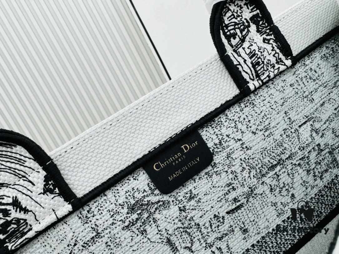 Original Order Thick Yarn Heavy Fabric Large Size Di0r Book Tote