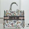 Dior Book Tote Large Size Original Order Thick Yarn Fabric