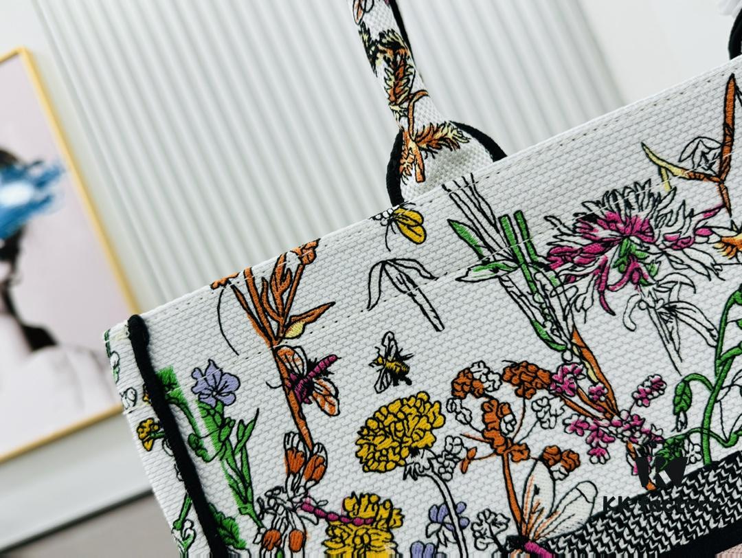 Dior Book Tote Large Size Original Order Thick Yarn Fabric