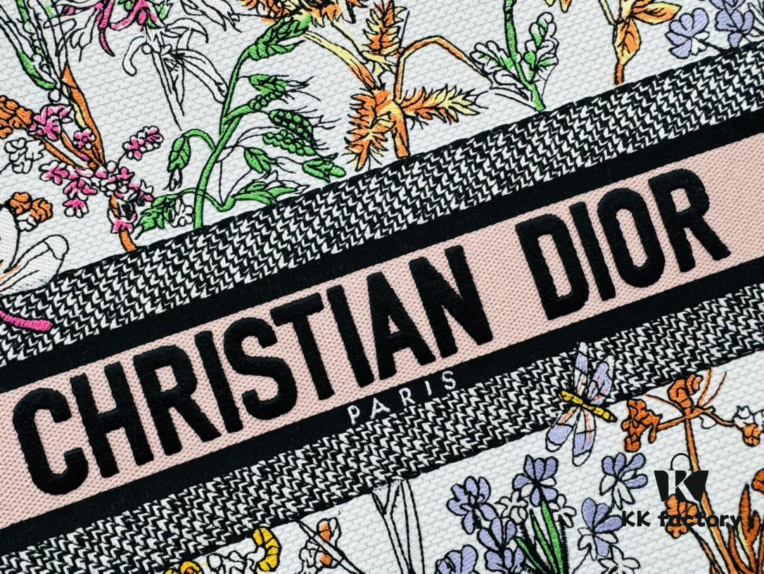 Dior Book Tote Large Size Original Order Thick Yarn Fabric