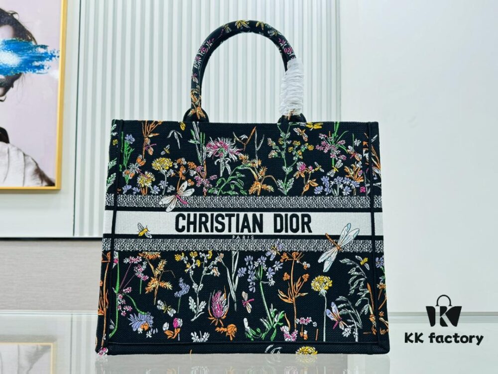 Thick Stitching, Heavy Fabric, Original Order Large Size Di0r Book Tote