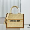 Dior Book Tote24 Early Spring New Arrival Small Size with Leather Trim
