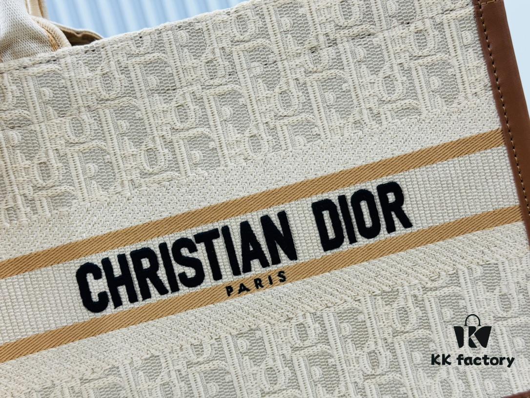 Dior Book Tote24 Early Spring New Arrival Small Size with Leather Trim