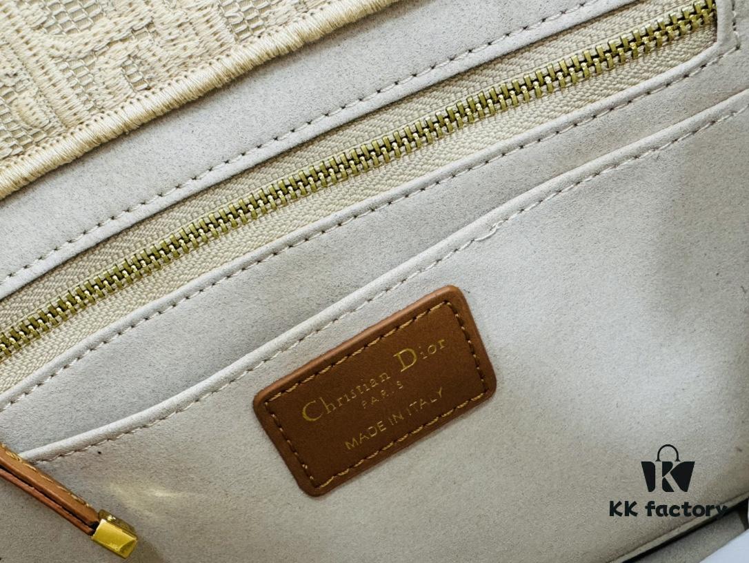 Dior Book Tote24 Early Spring New Arrival Small Size with Leather Trim