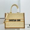 Dior Book Tote24 Early Spring New Arrival Medium Size with Leather Trim