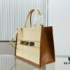 Dior Book Tote24 Early Spring New Arrival Medium Size with Leather Trim