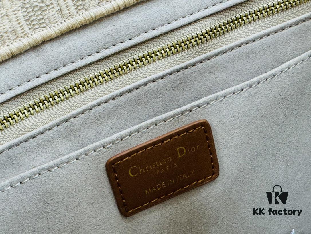 Dior Book Tote24 Early Spring New Arrival Medium Size with Leather Trim