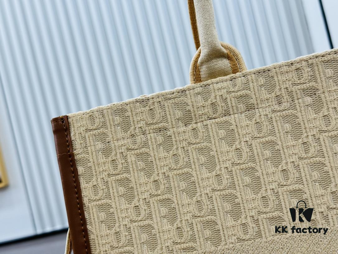 Dior Book Tote24 Early Spring New Arrival Large Size with Leather Trim