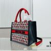Dior Book Tote24 Early Spring New Arrival Small Size with Leather Trim
