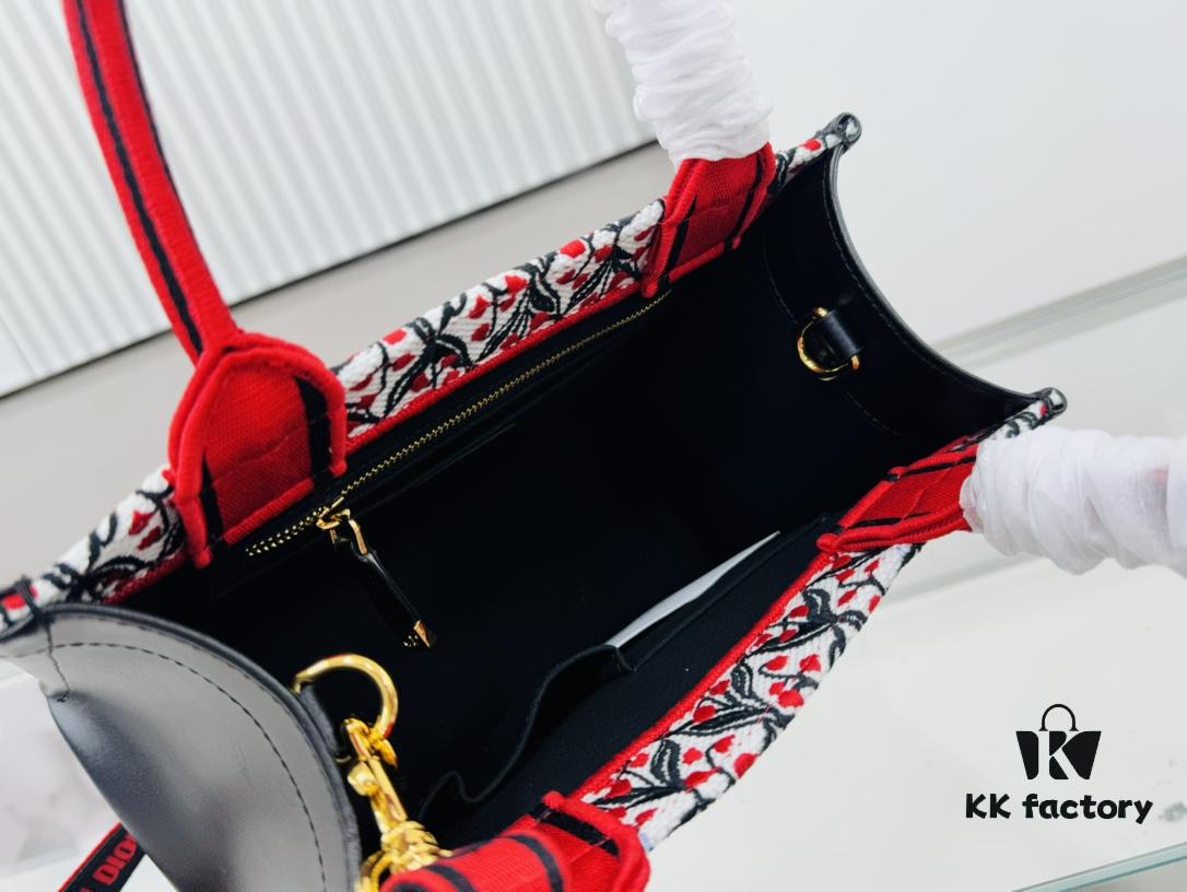 Dior Book Tote24 Early Spring New Arrival Small Size with Leather Trim